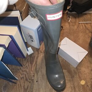 Hunter Gray Tall Rain Boots